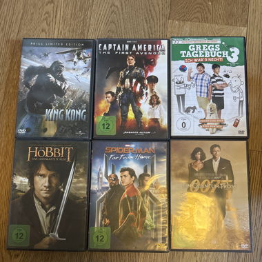 6 verschiedene DVDs