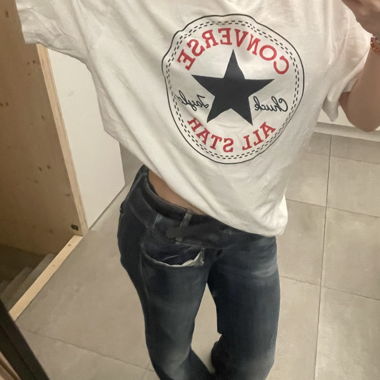 white converse shirt