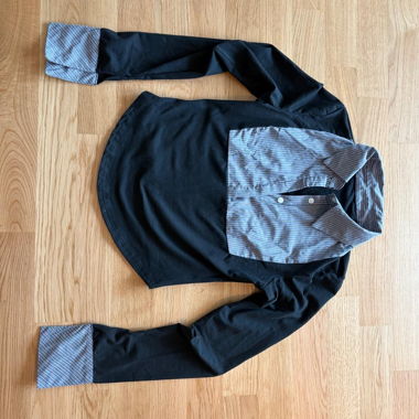 longsleeve nero/ grigio