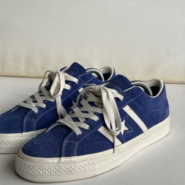 Sneakers Converse One Star Pro in camoscio blu 42