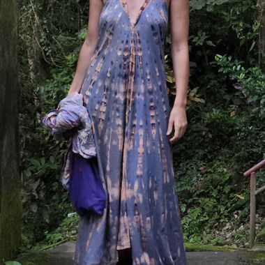 Tie-dye maxi dress