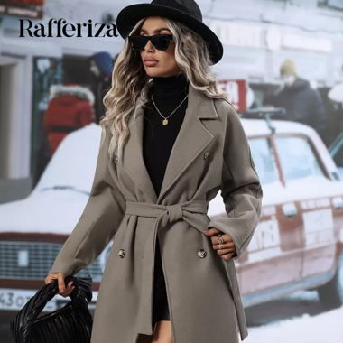 Manteau avec ceinture 