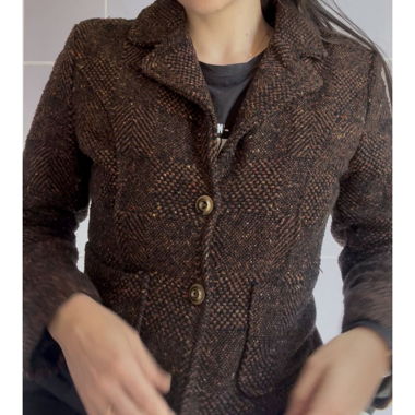 Vintage-Jacke braun-orange