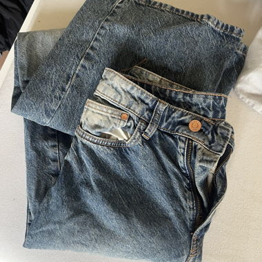 Jean taille haute bleu 