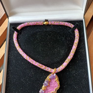 Collier en ametiste