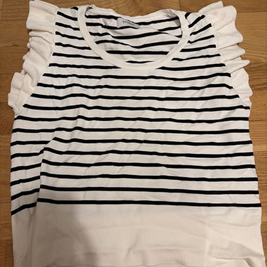 Striped Shirt with Ruffles