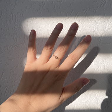 Bague nœud d'amour gold filled 14k