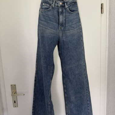 Jeans H&M vita alta gamba larga