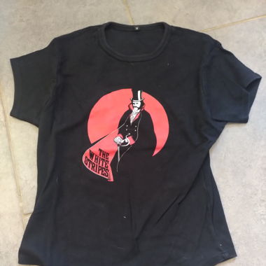 T shirt White Stripes