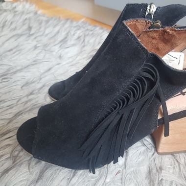 Tamaris Schuhe 38 Festival Schwarz Sandalen Absatz