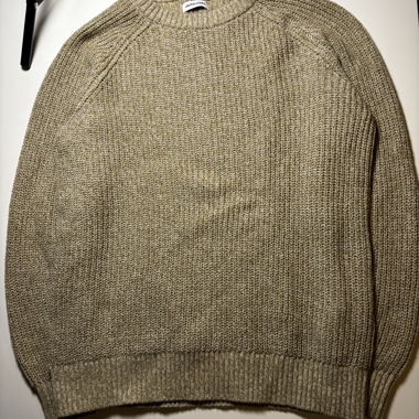 JACK & JONES beige chunky knit sweater XL