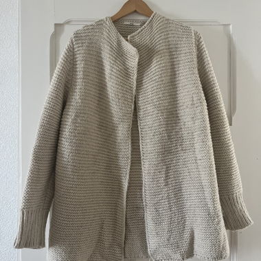 Gilet en maille beige