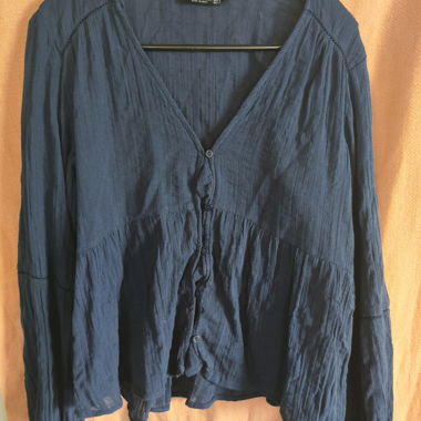 Blusa Stradivarius blu Taglia S