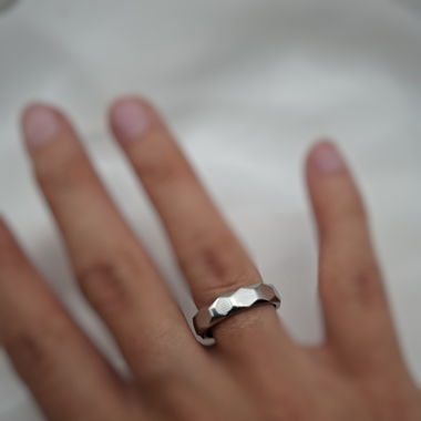 Unisex Ring geometrisch