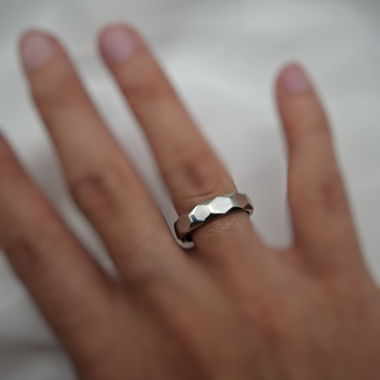Unisex Ring geometrisch
