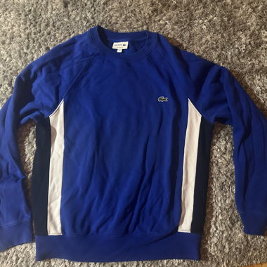 Lacoste blue crewneck sweatshirt