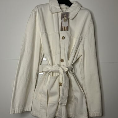 Giacca in jeans con cintura
