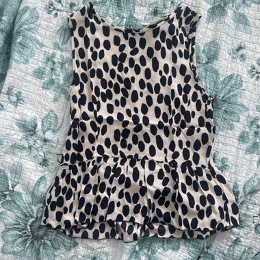 Sleeveless Polka Dot Top