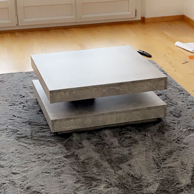 Grey design coffee table