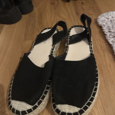 Sandales d'espadrille noires
