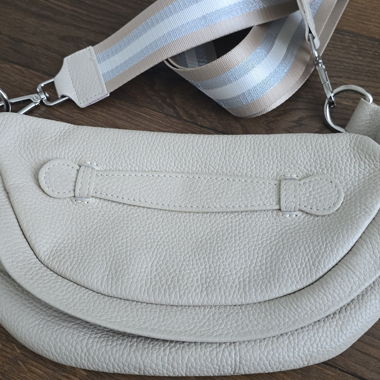 Beige crossbody bag