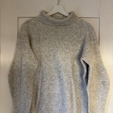 Beige Turtleneck Sweater