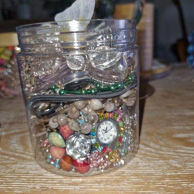 Mystery jewelry jar - colorful fairy