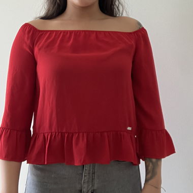 Rote Guess Bluse