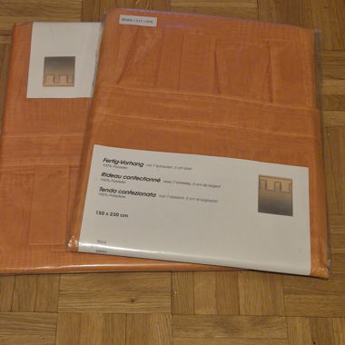 Rideau orange 150x230 cm en polyester