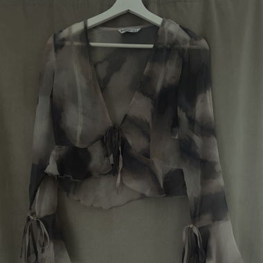 Stradivarius gemusterte Bluse