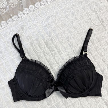 Japanese Black Chiffon Bra (New-70B/C)