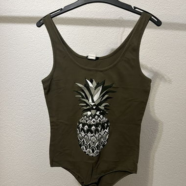 Body ananas vert kaki