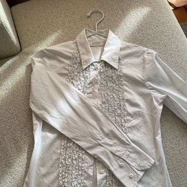 Y2K white  shirt size S 