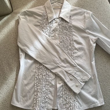 Y2K white  shirt size S 