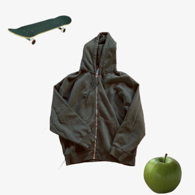 Dunkelgrüner hoodie