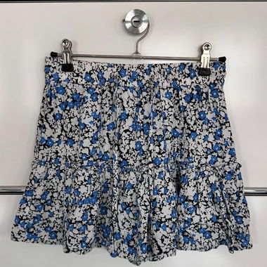 Jupe Short à fleurs Bleues 