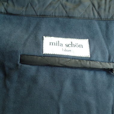 Manteau bleu marine en laine