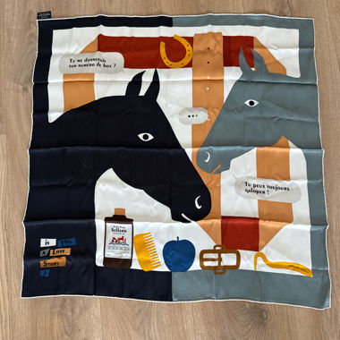 Hermès Paris Silk Scarf "Is This A Love Story?"