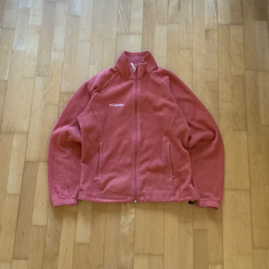 Columbia orange fleece jacket