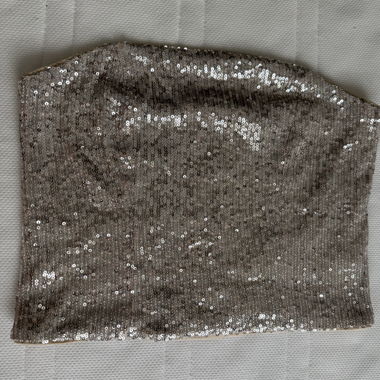Pailletten Bandeau-Top