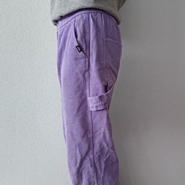 loose cord carpenter pant/ purple
