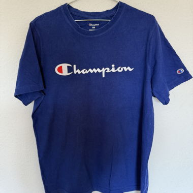 T-shirt Champion Blu con logo