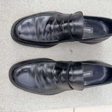 Black Bally Loafers 9 1/2 