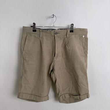 Jack & Jones Beige Linen and Cotton Shorts