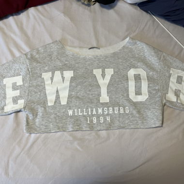 New York Cropped Sweatshirt