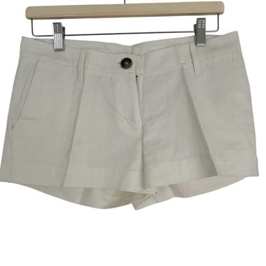 Shorts en coton blanc