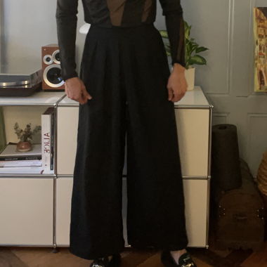 black baggy pants