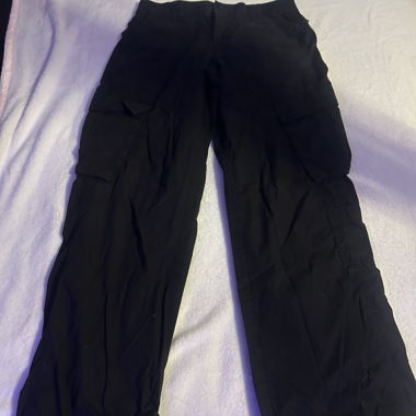 Black Baggy Cargo Pants / Streetwear / Grunge
