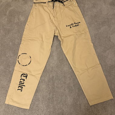 Beige trousers