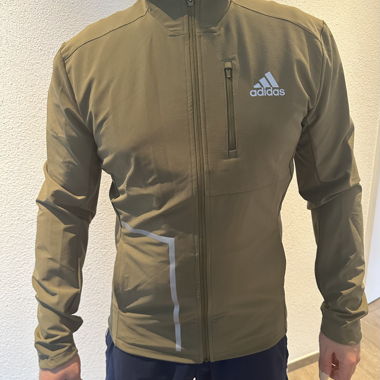 Adidas running jacket khaki Size M